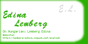 edina lemberg business card